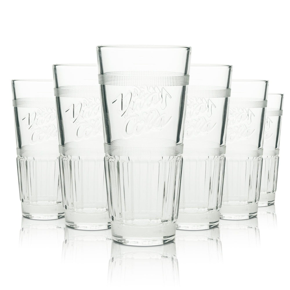6x Vita Cola bevanda analcolica in bicchiere da long drink da 0,2 l