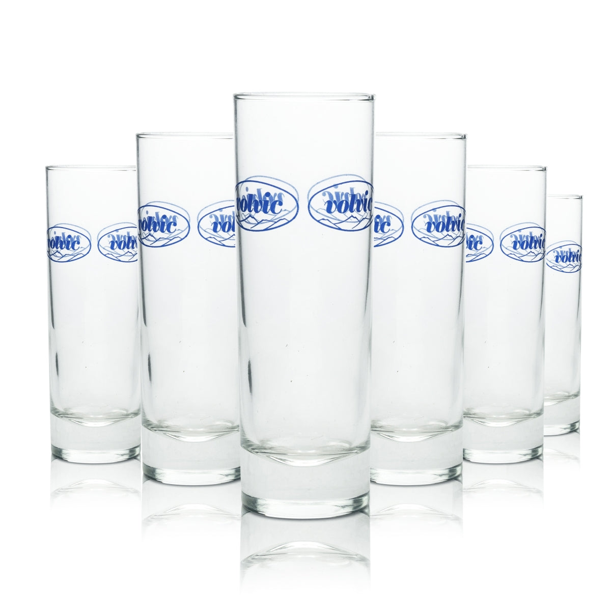 6 bicchieri da acqua Volvic 0,2 l bicchieri long drink bicchieri da cocktail bicchieri da bar