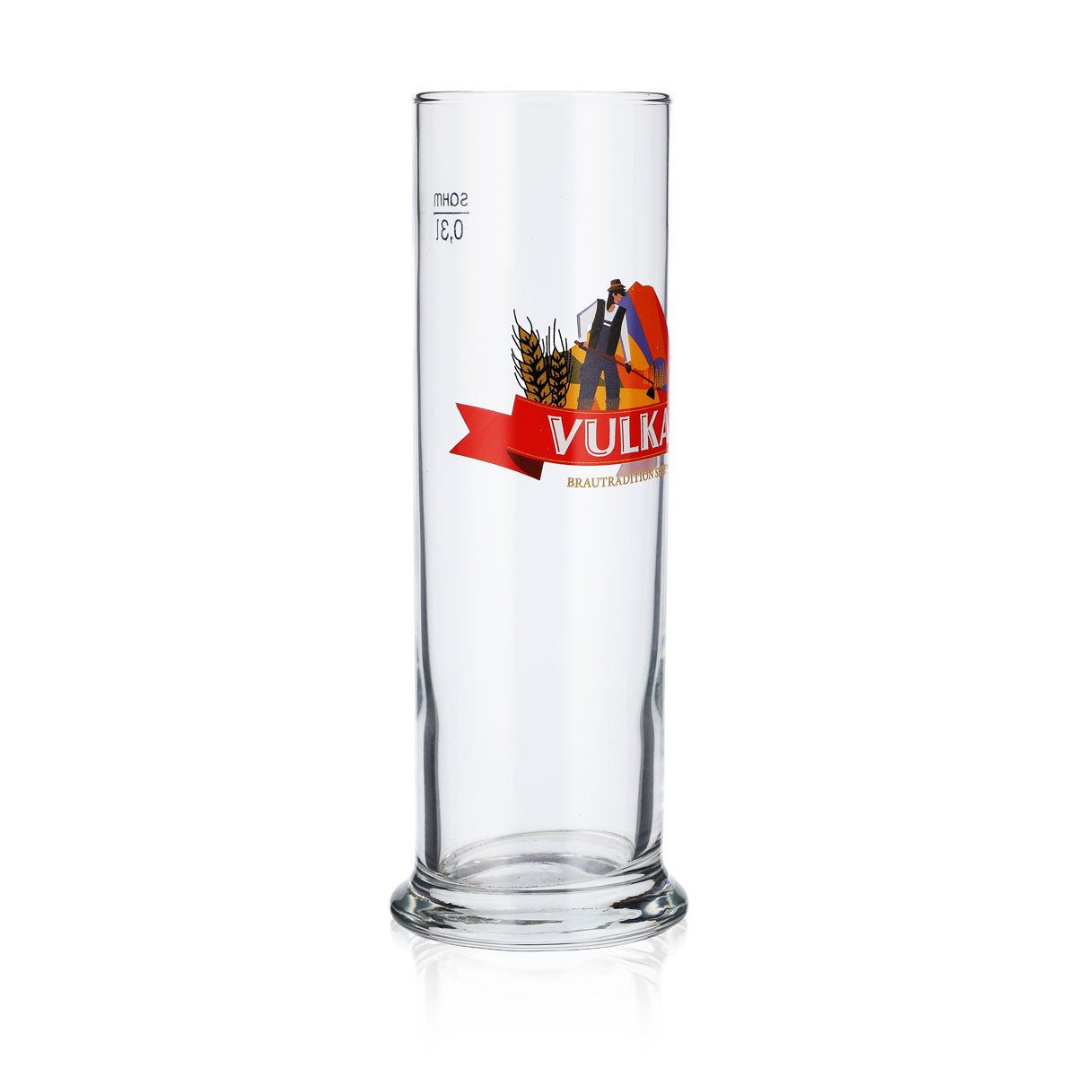 6 bicchieri da birra Vulkanbräu da 0,3 l Bicchieri da birra Bicchiere da birra Banner rosso – Vista 3