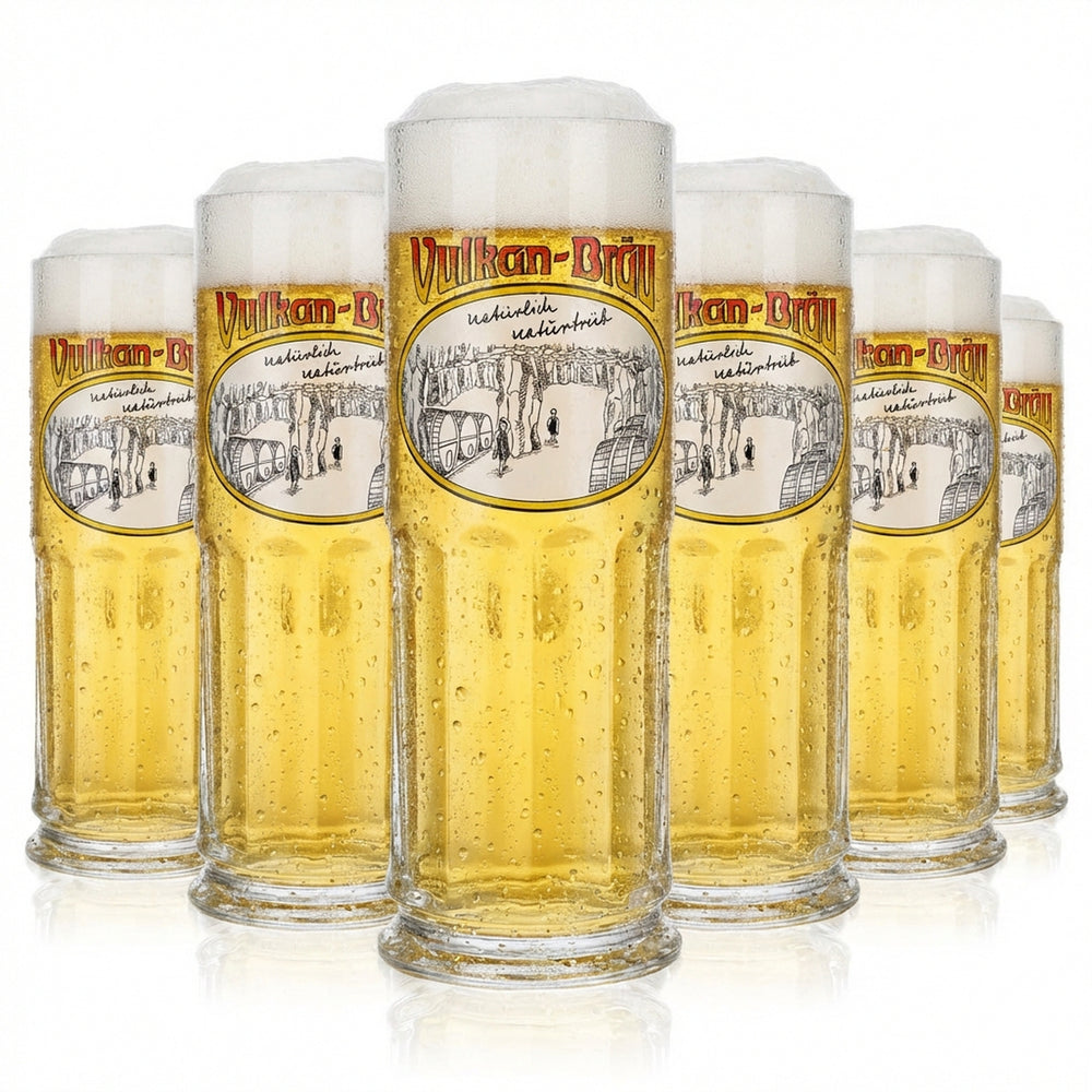 6 bicchieri da birra Vulkanbräu 0,2 l boccale da birra Maximilian