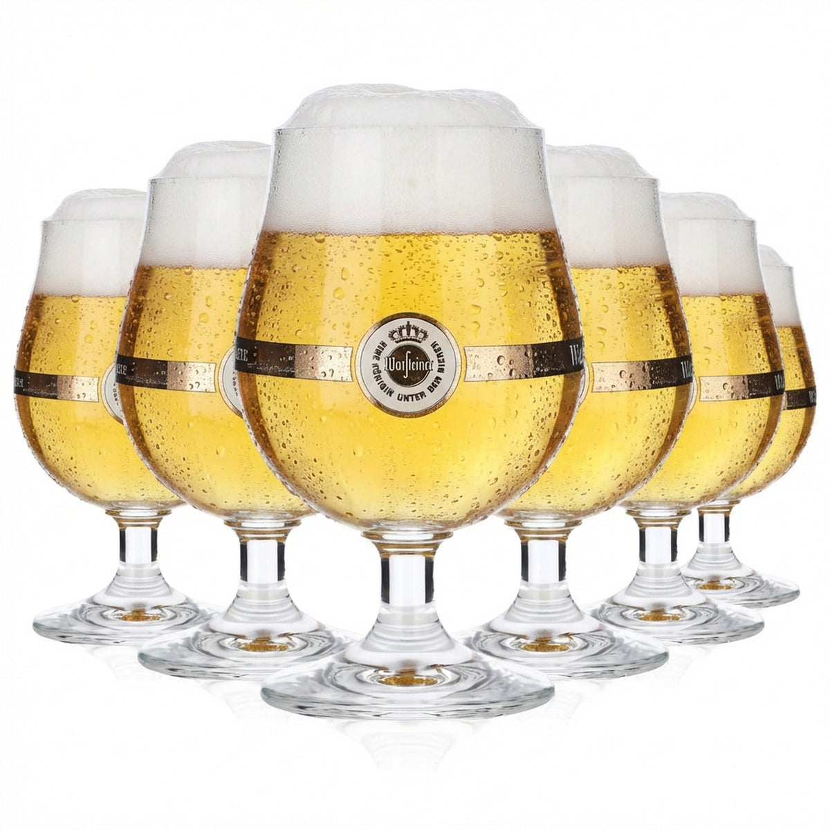 6 bicchieri da birra Warsteiner da 0,25 l Bicchieri da birra Pokal Ritzenhof Bistrol Schwenker geb.