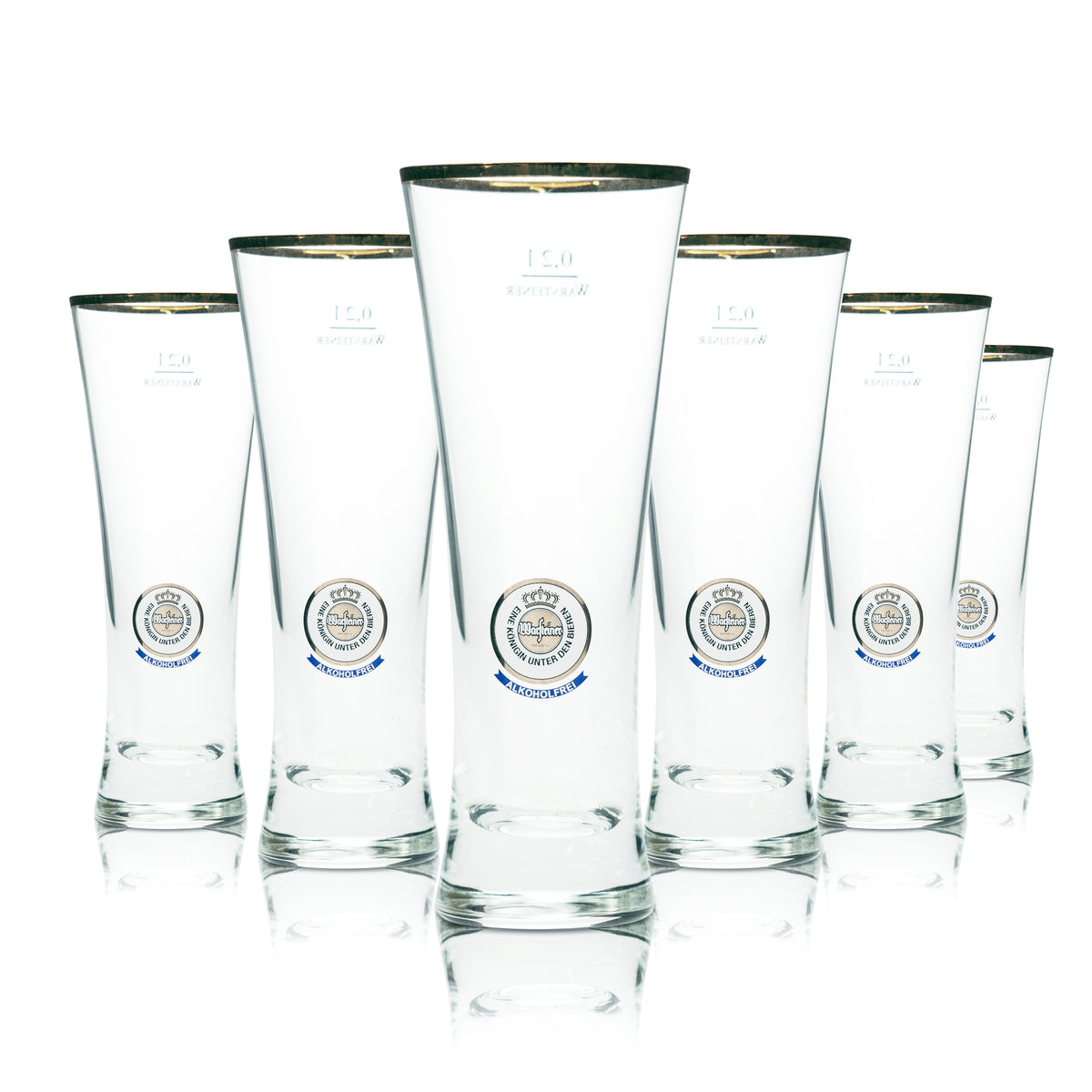 6 bicchieri da birra Warsteiner 0,2 l, forma a calice, senza alcol, per bar e ristoranti – Vista 4