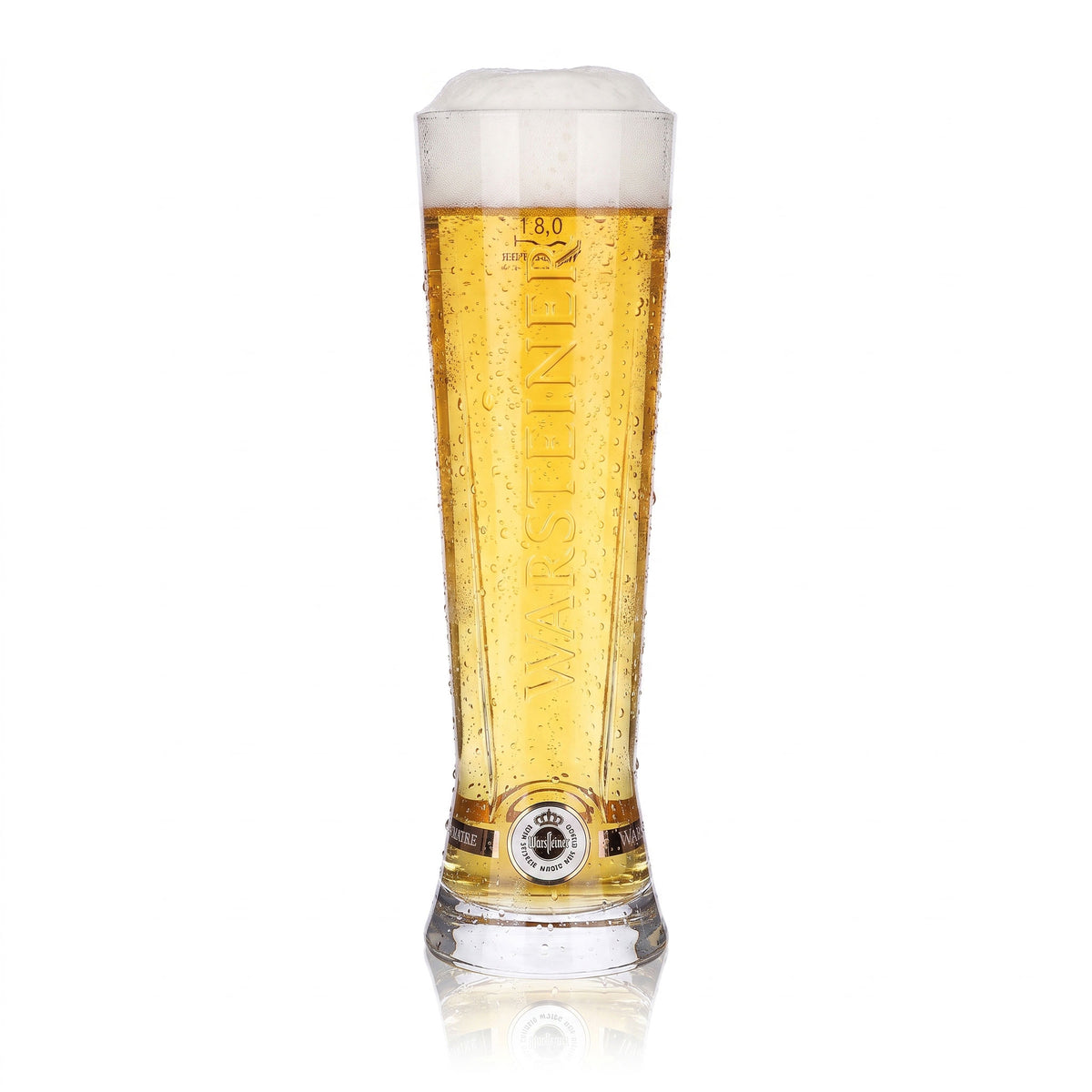 6 bicchieri da birra Warsteiner da 0,3 l, bicchieri da birra Starcup con dettagli in bronzo, coppa da bar – Vista 2