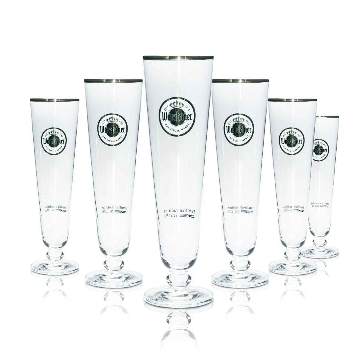 6 bicchieri da birra Warsteiner 0,4 l Tulipano esclusivi bicchieri a calice birra Pils birrifico