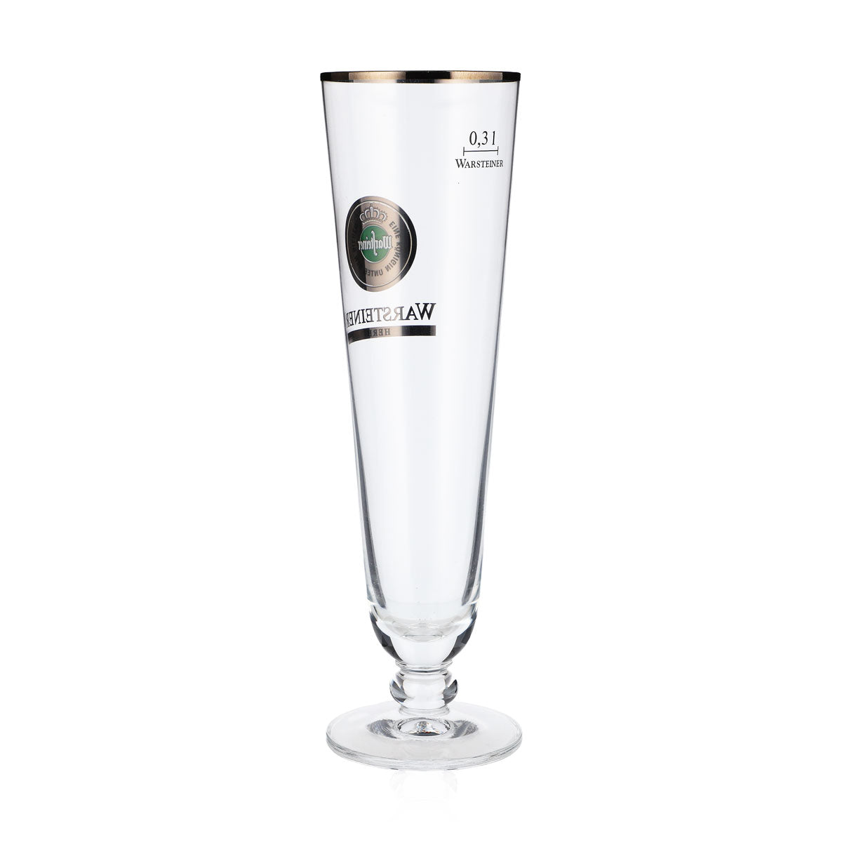 6 bicchieri da birra Warsteiner 0,3 l Bicchieri da birra Pokal "Herb" con bordo argentato – Vista 4