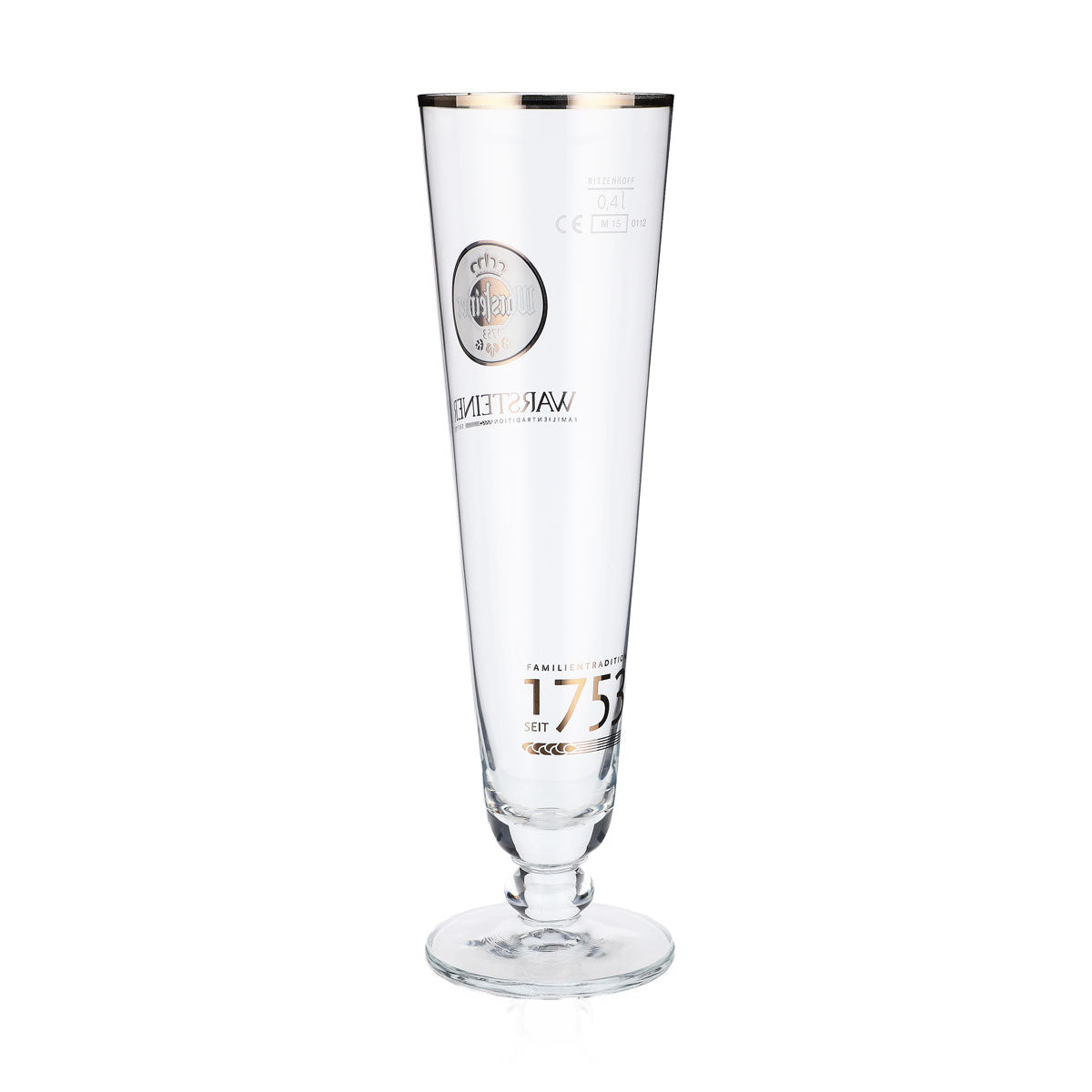 6 bicchieri da birra Warsteiner Bicchieri da birra 0,4 l Calice 1753 Logo bianco – Vista 4