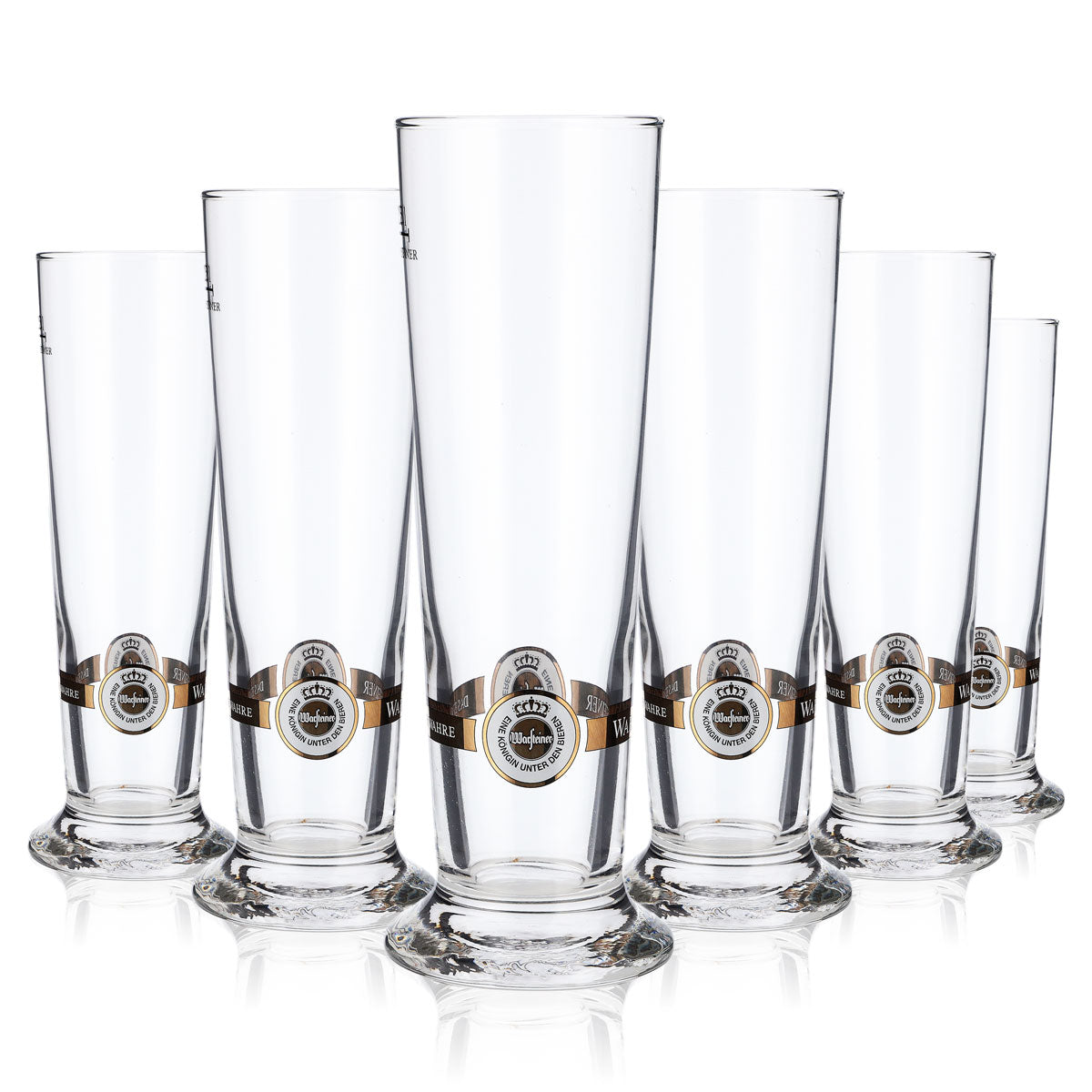 6 bicchieri da birra Warsteiner da 0,25 l con logo Rastal sul fondo – Vista 6