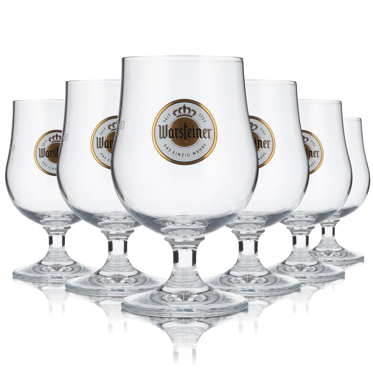 Set da bar Warsteiner Bier II composto da 6 bicchieri Schwenkegläser, 100 sottobicchieri e 1 vassoio – Vista 2