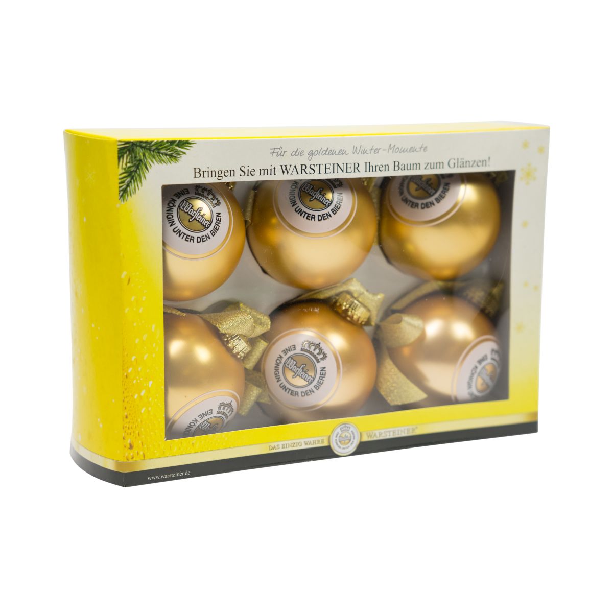 6x Warsteiner Palline di Natale per albero di Natale Decorazioni natalizie
