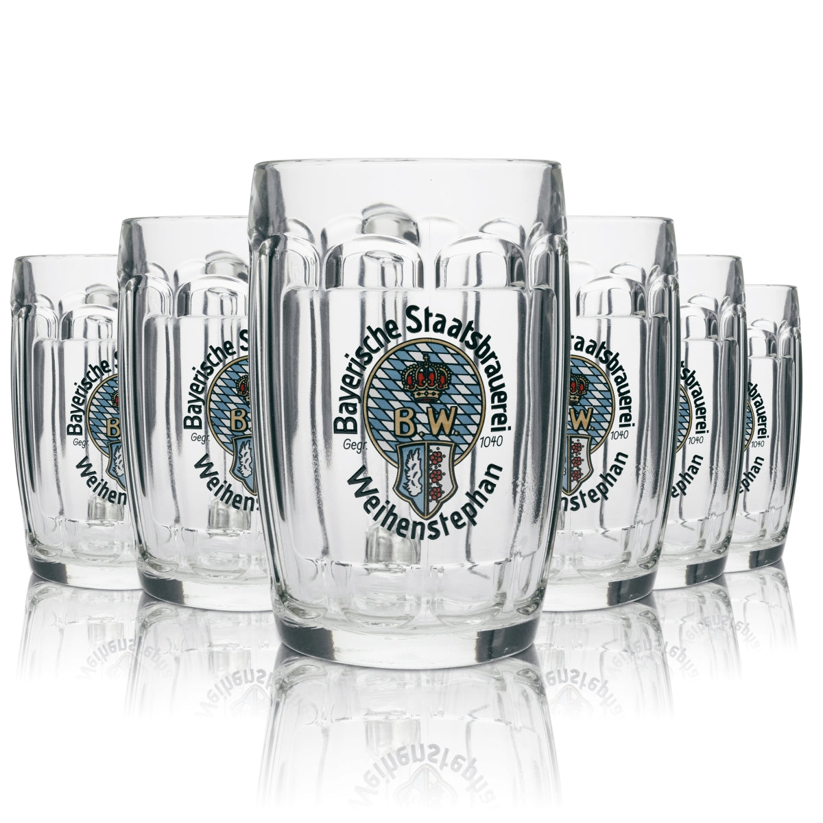 6 bicchieri da birra Weihenstephan 500 ml rastal