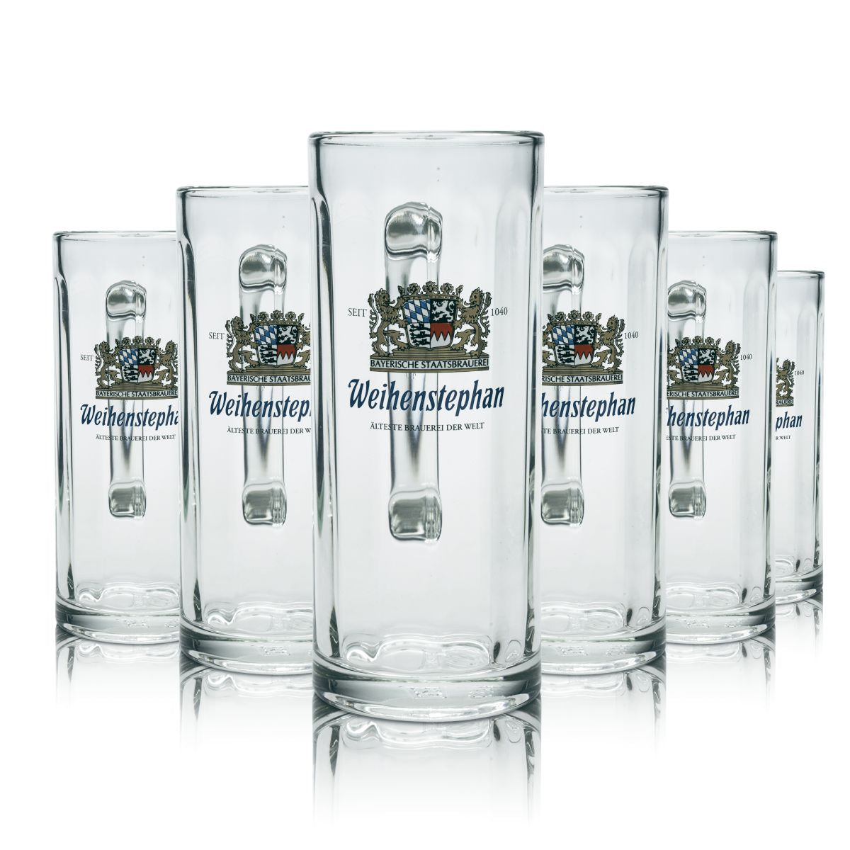 6 bicchieri da birra Weihenstephan 0,3 l, boccali Tankard Seidel Humpen, set di bicchieri