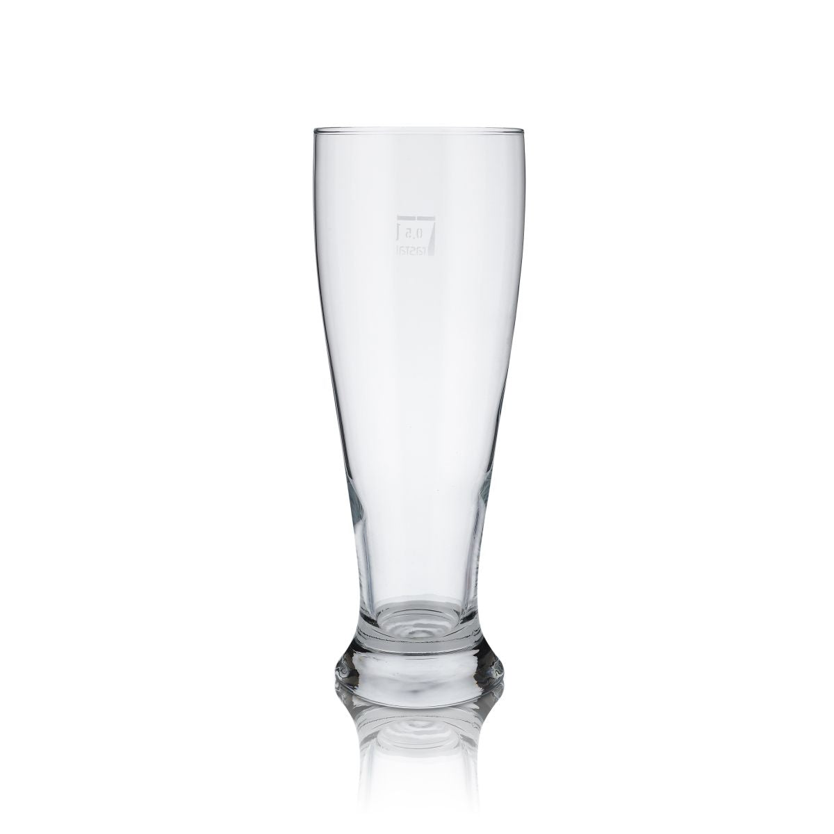 6 bicchieri da birra bianca Hefeweizen da 0,5 l senza marchio, calibrati, vetro da birra per uso gastronomico – Vista 2