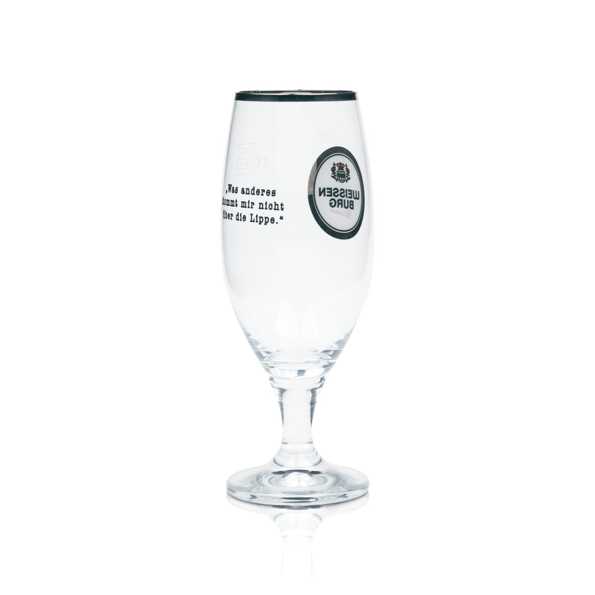 6 bicchieri da birra Weissenburg 0,3 l, forma a tulipano, con incisione Ritzenhoff, birrificio Pilsener – Vista 3