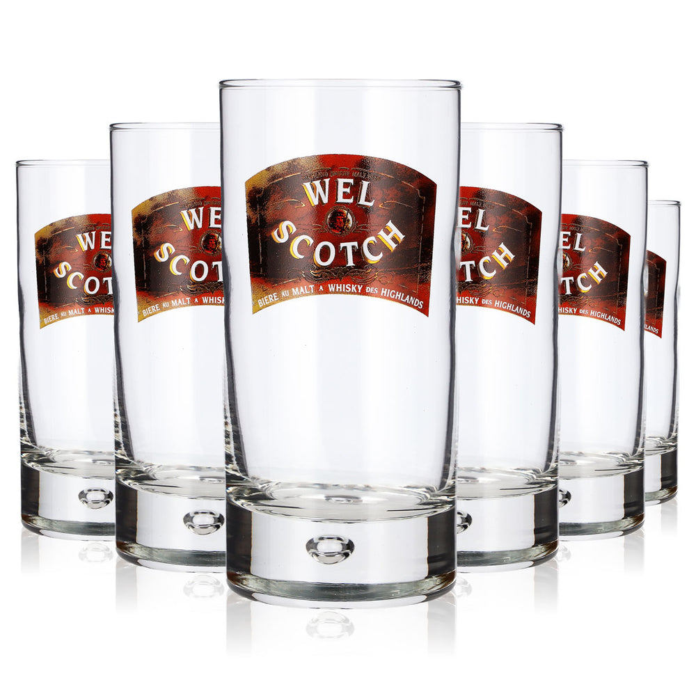 6 bicchieri da birra Wel Scotch da 0,25 l, bicchieri Durobor Disco, bicchieri da birra, boccali da birra