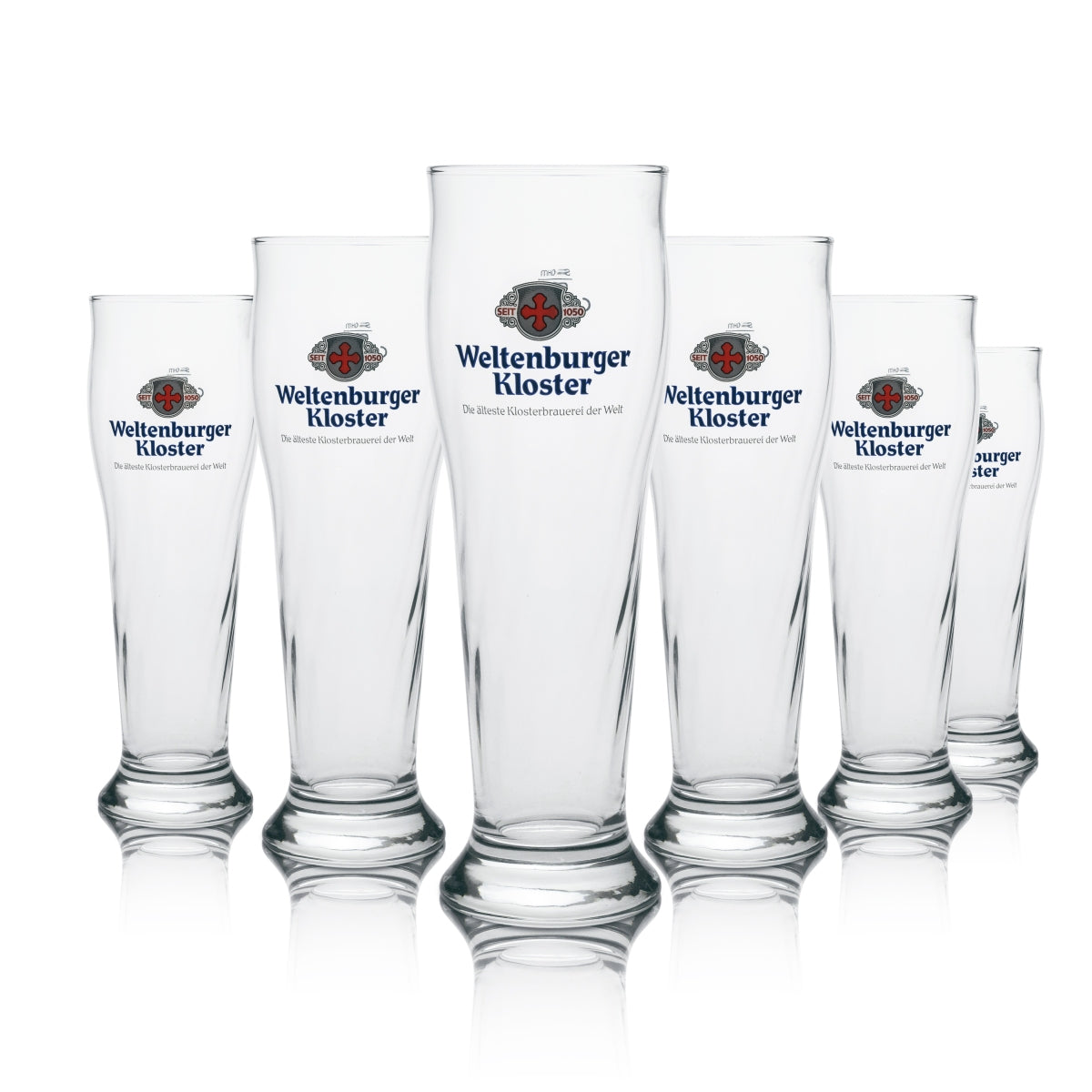 6 bicchieri da birra Weltenburger Kloster Bier Weizen 0,5 l Sahm