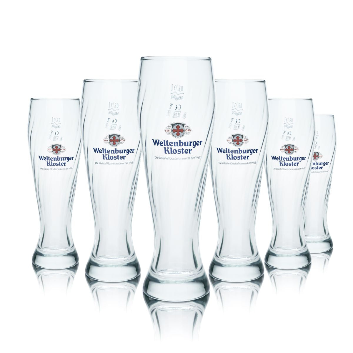 6 bicchieri da birra Weltenburger Kloster 0,3 l Set di bicchieri da birra bianca Hefeweizen