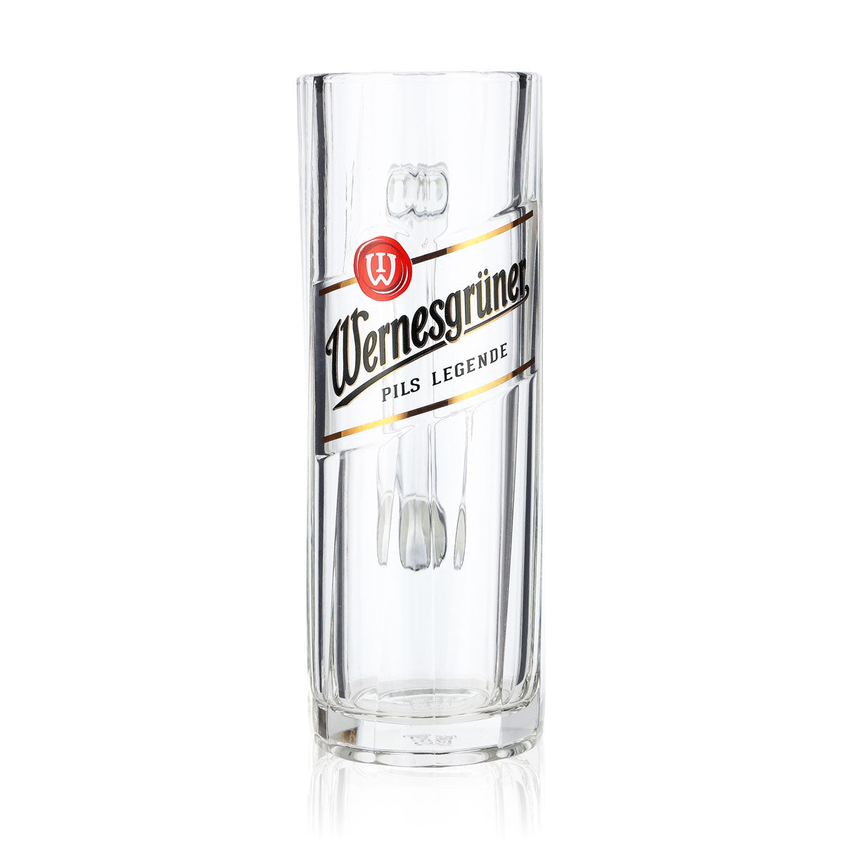 6 bicchieri da birra Wernesgrüner da 0,3 l con rilievo a strisce e nuovo logo Rastal – Vista 2