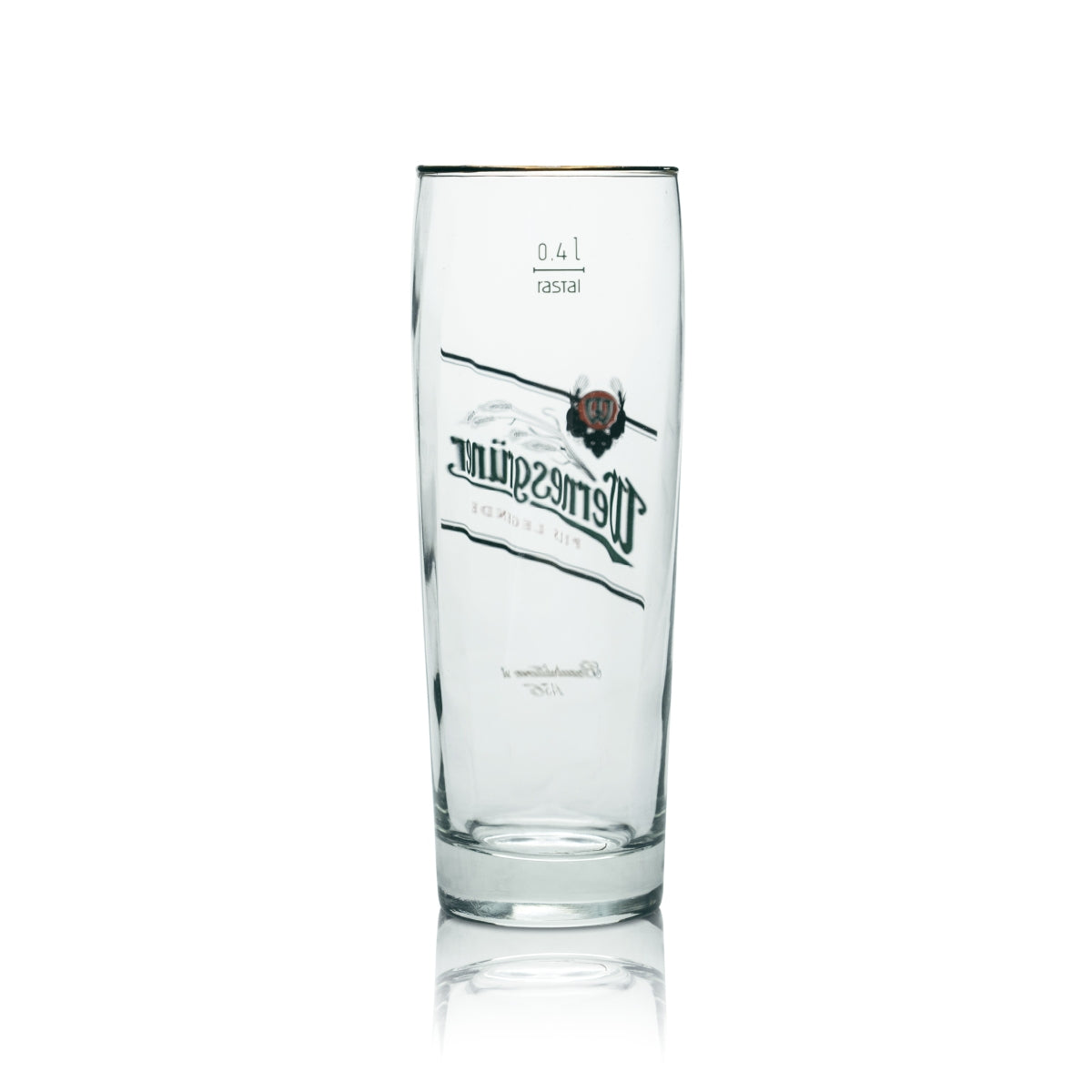 6 bicchieri Wernesgrüner da 0,4 l, bicchieri da birra Pilsener, birrificio, gastronomia, calibrati – Vista 3