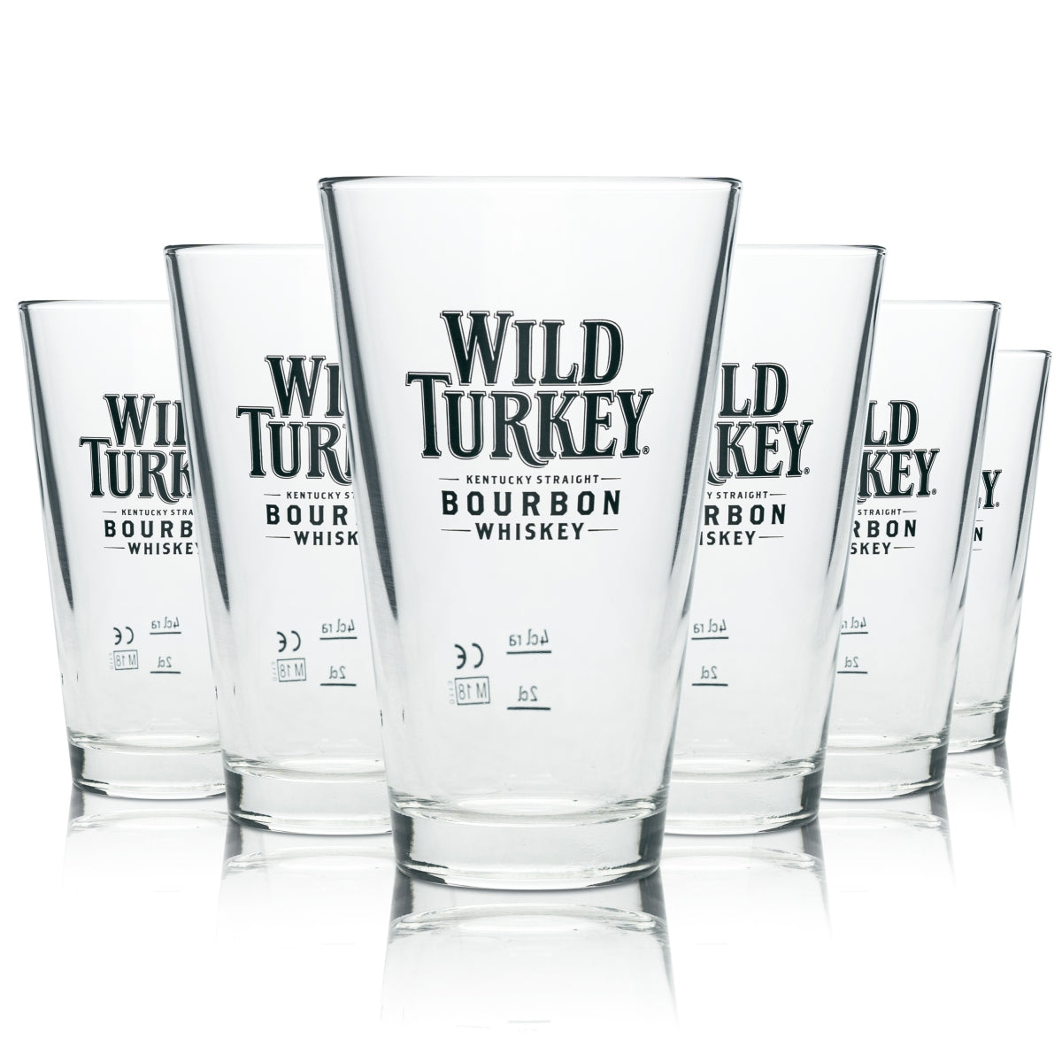 6 bicchieri da whisky Wild Turkey Longdrink 250 ml Bicchieri da cocktail Bourbon Tasting Rovere
