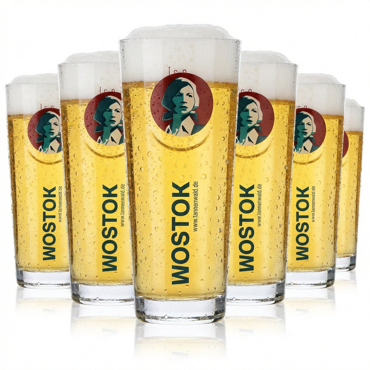 6x bicchieri da limonata Wostok Softdrink Limoglas 0,2 l bicchiere da long drink Rastal