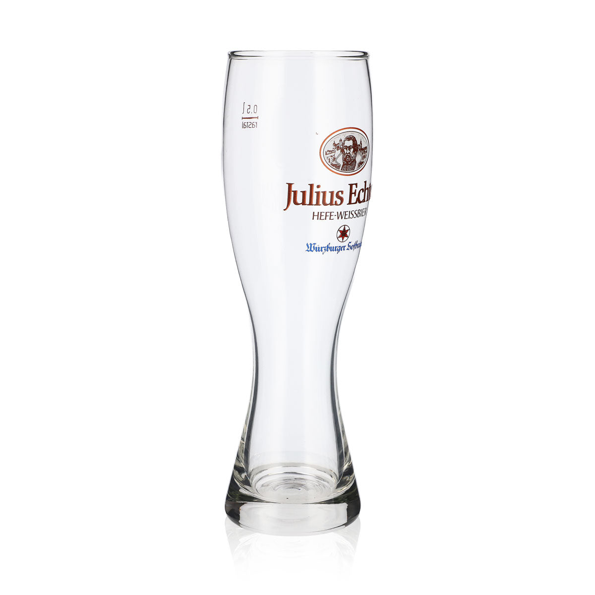 6 bicchieri da birra Würzburger Hofbräu Bicchieri da birra in vetro 0,5 l Bicchiere da birra bianca Julius Echter – Vista 3