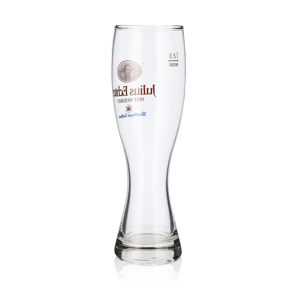 6 bicchieri da birra Würzburger Hofbräu Bicchieri da birra in vetro 0,5 l Bicchiere da birra bianca Julius Echter – Vista 4