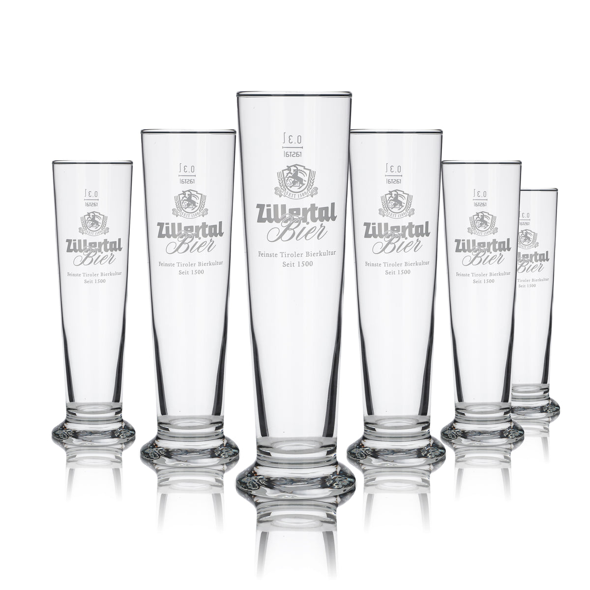 6 bicchieri Zillertal da 0,3 l per birra bianca Set di bicchieri Hefeweizen Birrificio Gastronomico Calibrato – Vista 5