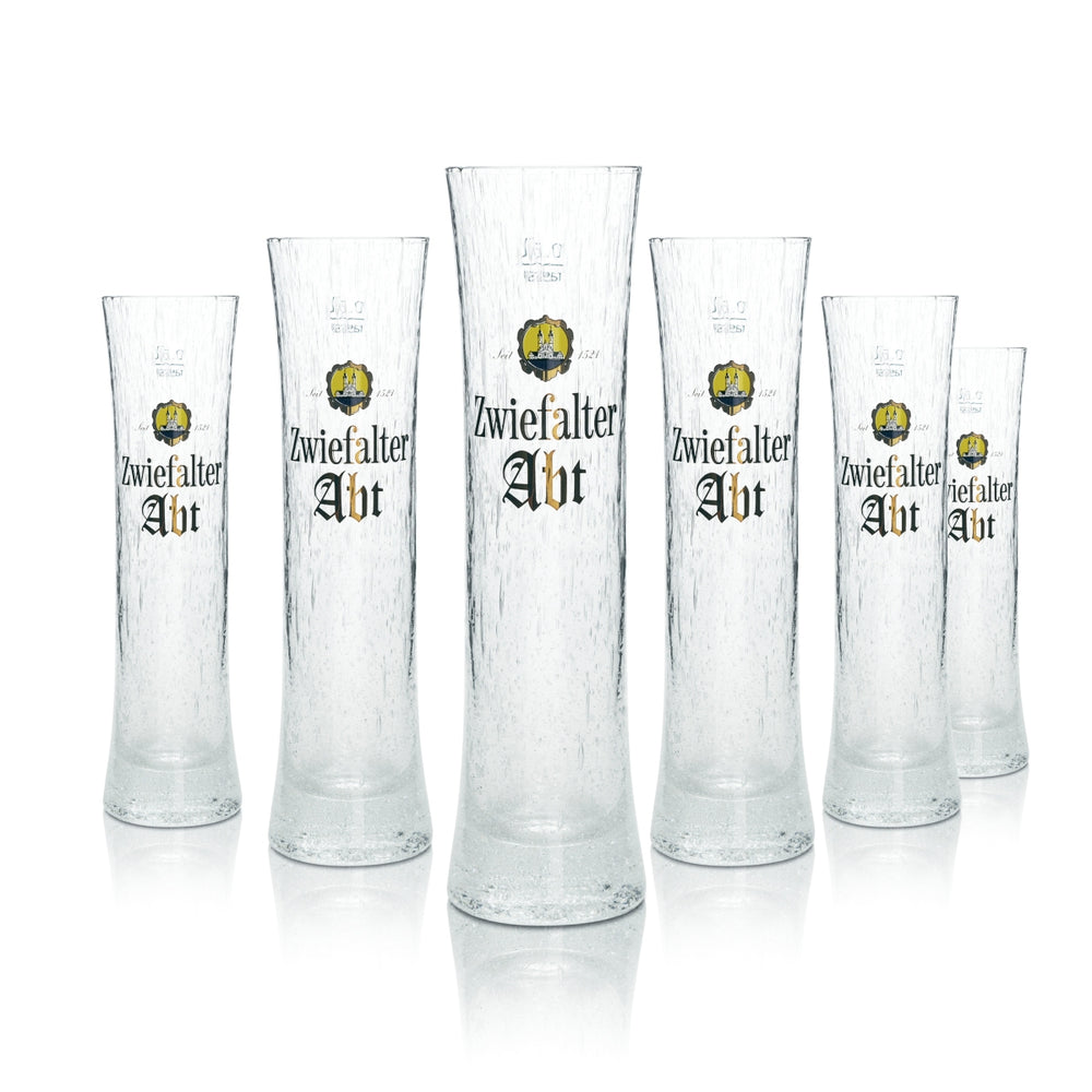 6 bicchieri da birra Zwiefalter 0,3 l Abt Eismuster Rastal Pokal bicchieri tulipano Willi Becher Beer