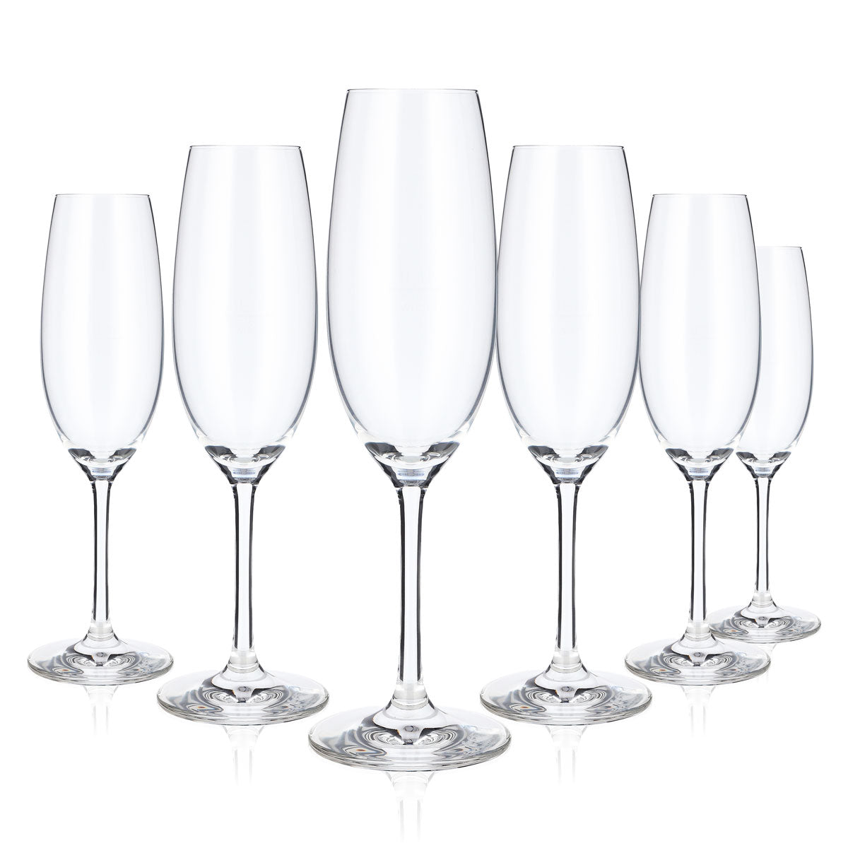6 bicchieri da spumante Zwiesel Bicchieri da spumante Flöter Bicchieri da spumante Cavaglas 0,1 l Bicchiere a flauto Ivento