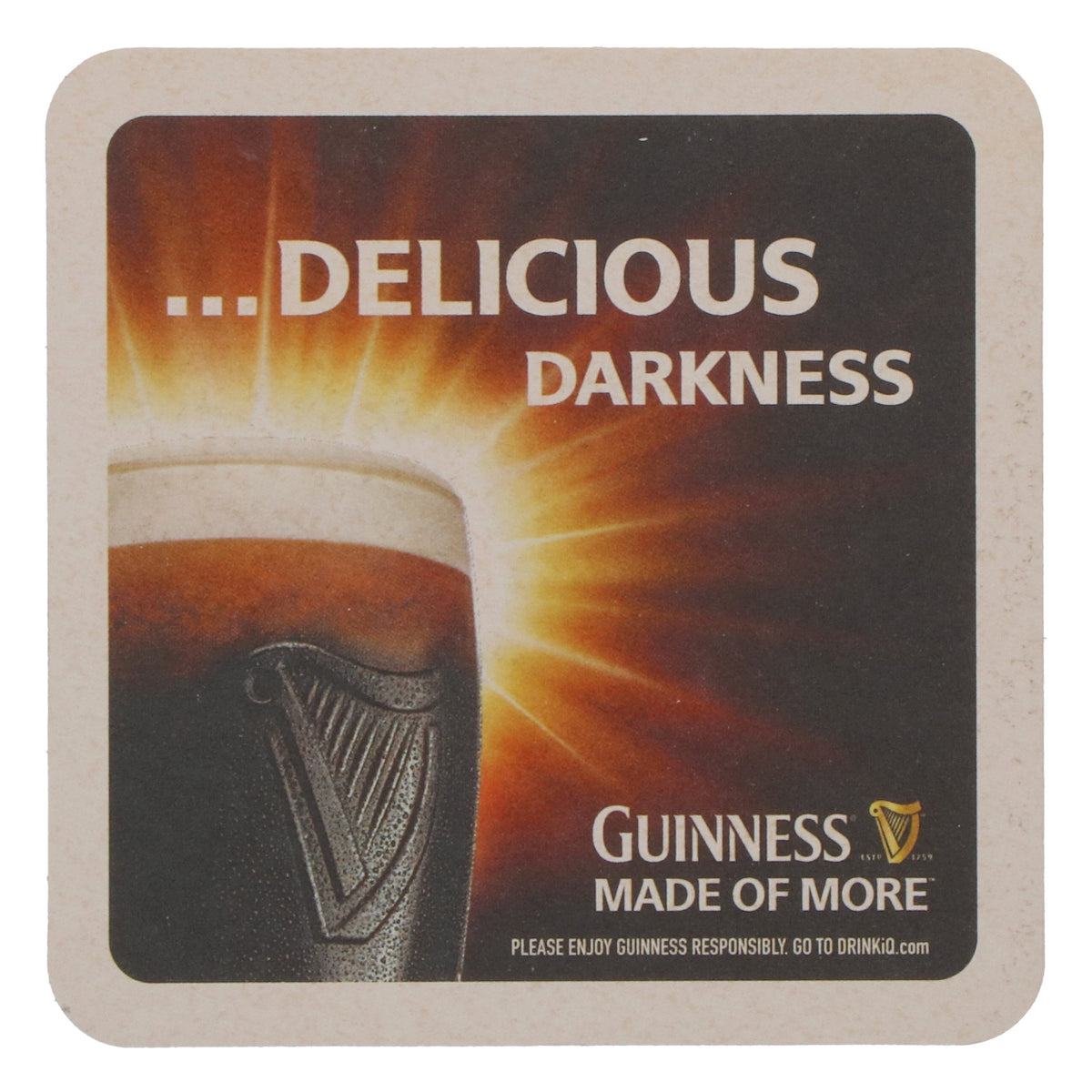 70 sottobicchieri originali Guinness "Delicious Darkness" - Accessori da bar – Vista 3