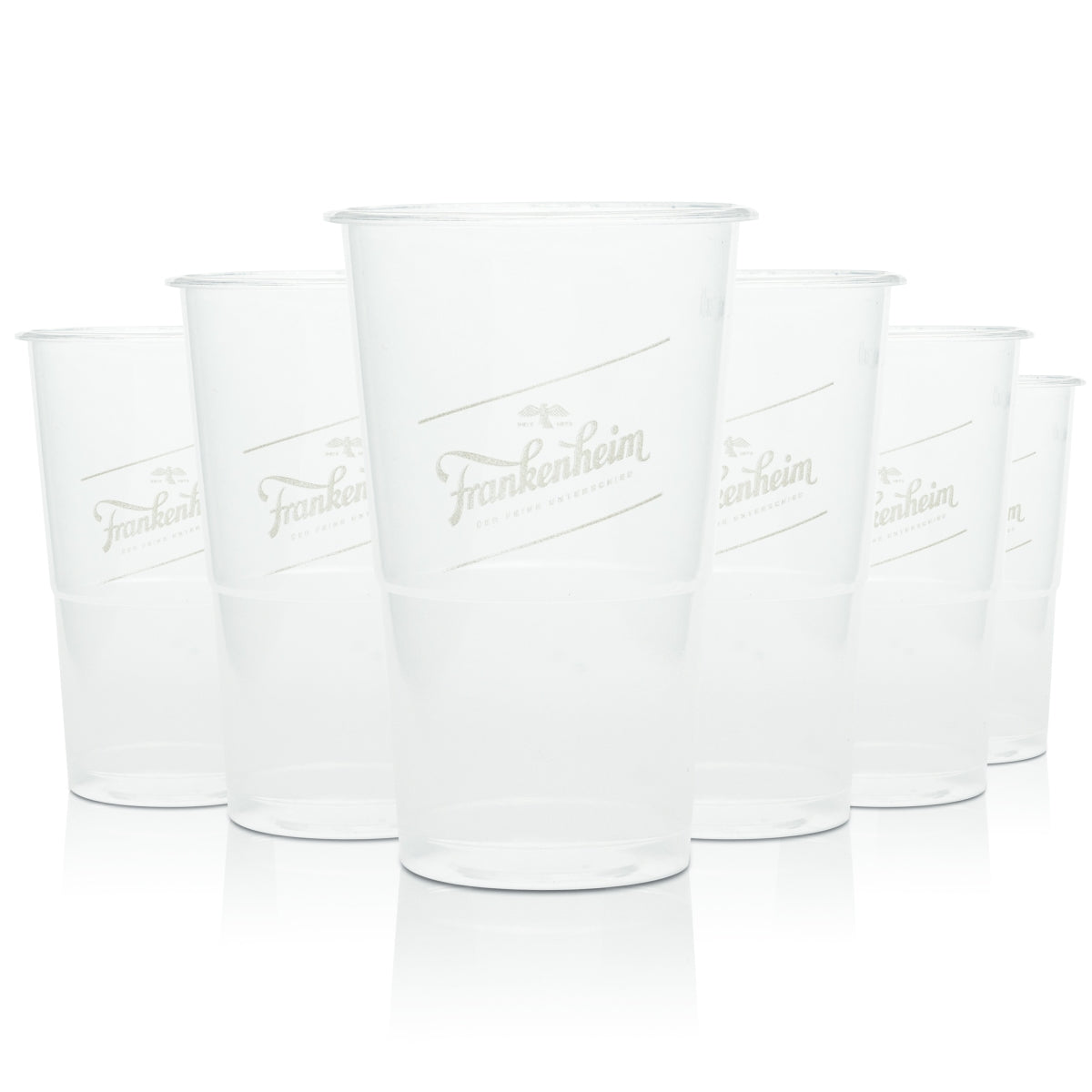 74x Frankenheim Bicchiere monouso da birra 0,3 l Festival Bicchiere in plastica