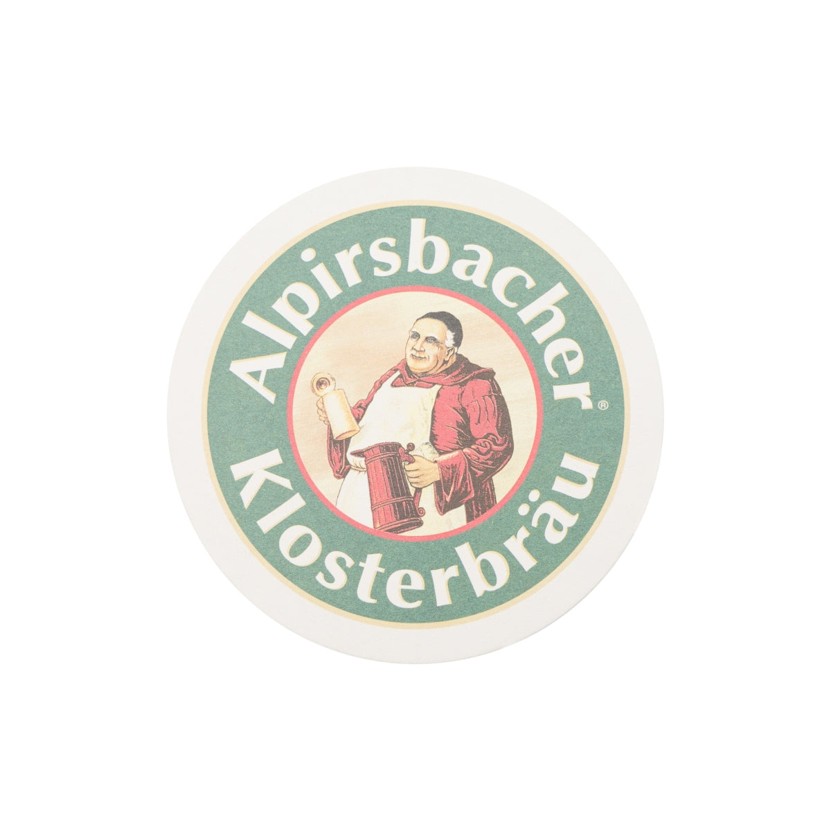 75 sottobicchieri in vetro da 10 cm con logo Alpirsbacher Bier