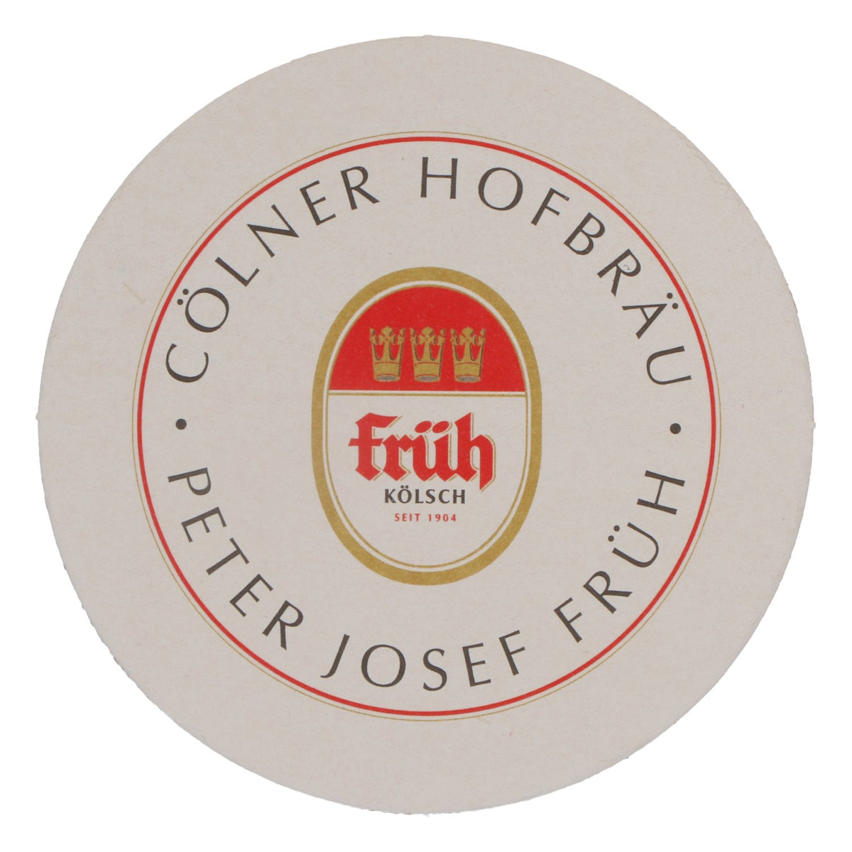 75 sottobicchieri Früh Kölsch Diametro 10,6 cm Logo con bordo dorato – Vista 3