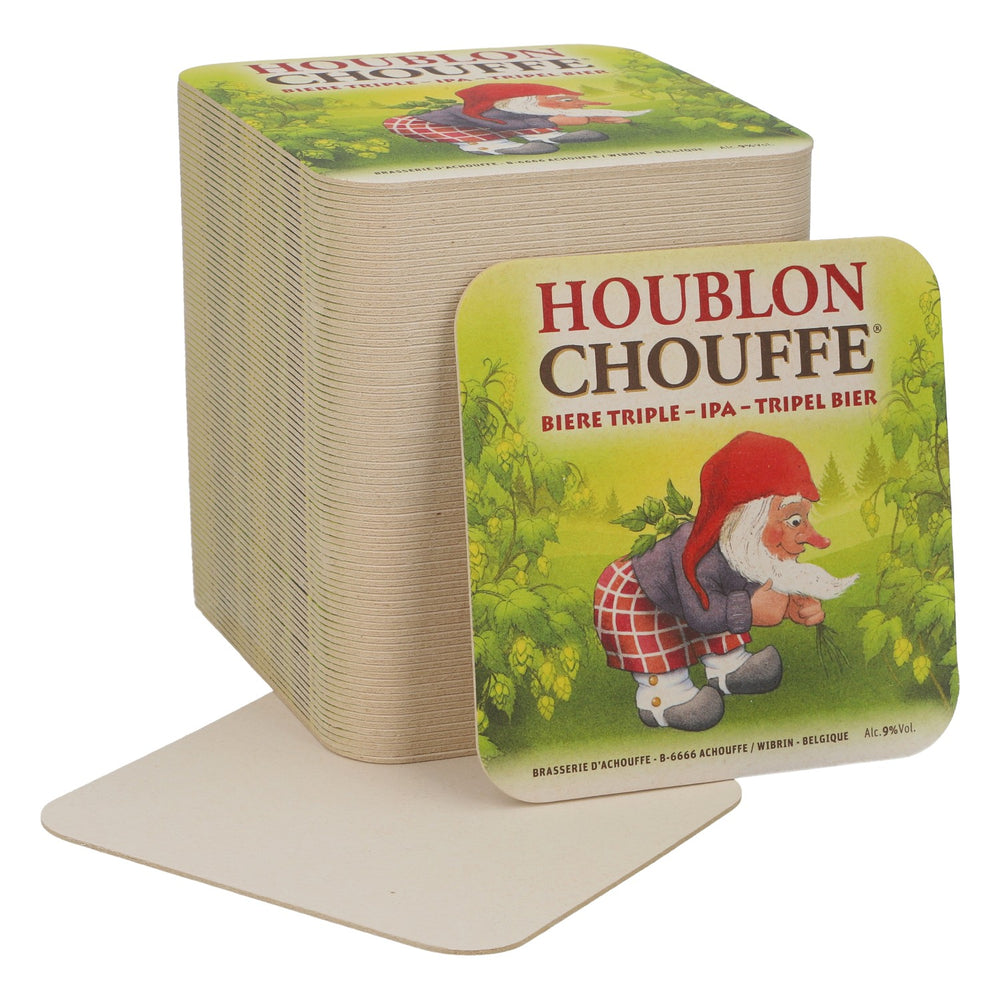 80x Brasserie D'Achouffe Birra Sottobicchieri Sottobicchieri in vetro Verde