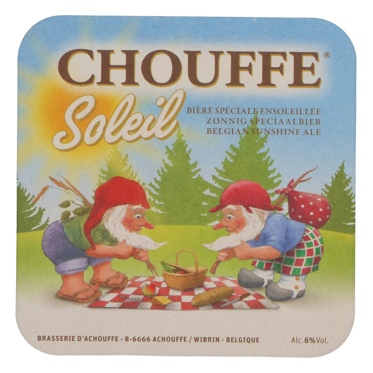80x Brasserie D'Achouffe Birra Sottobicchieri Sottobicchieri in vetro "Soleil" – Vista 2