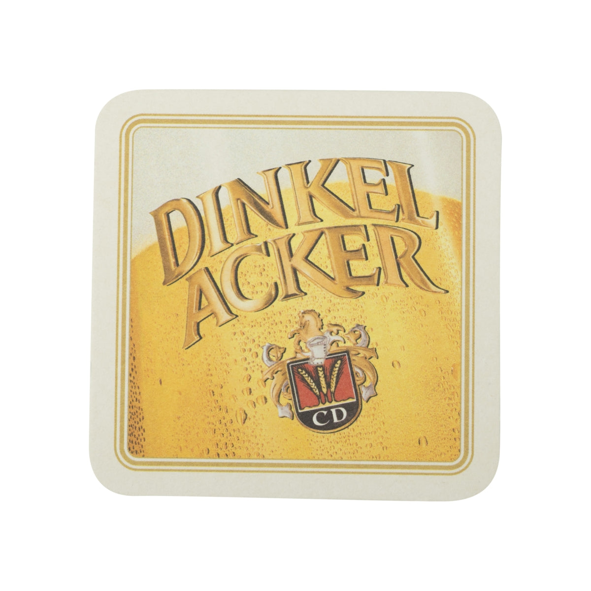 80x sottobicchieri in legno di farro 10x10 cm dorati per birra, bar, ristoranti