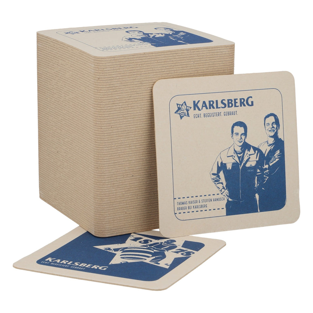 80x Karlsberg Birra Sottobicchieri Sottobicchieri in vetro Accessori da bar  Logo blu