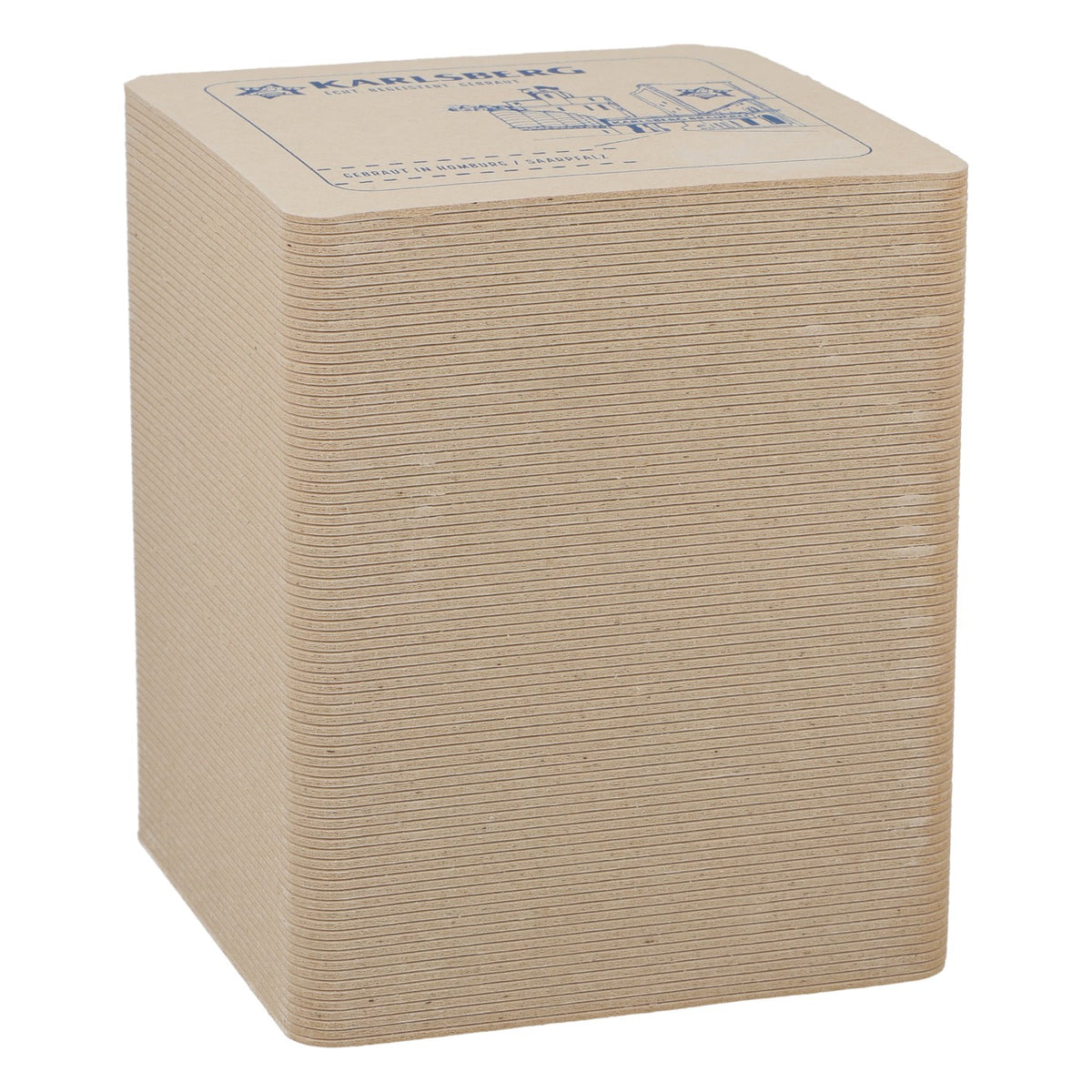 80x Karlsberg Birra Sottobicchieri Sottobicchieri in vetro Accessori da bar Castello Logo blu – Vista 2
