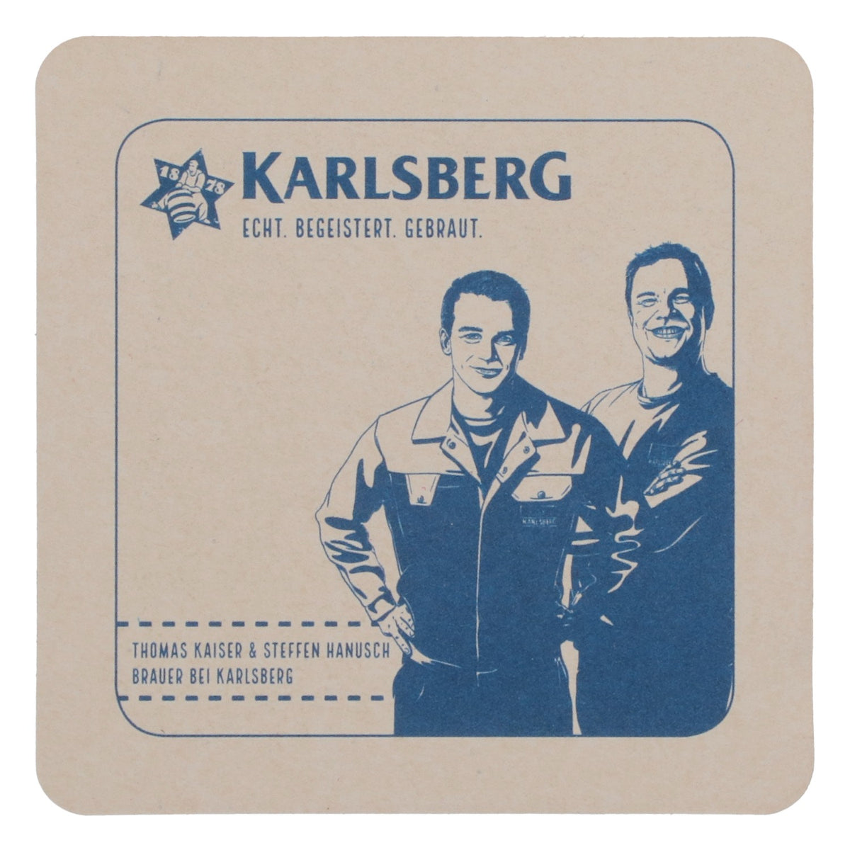 80x Karlsberg Birra Sottobicchieri Sottobicchieri in vetro Accessori da bar  Logo blu – Vista 3