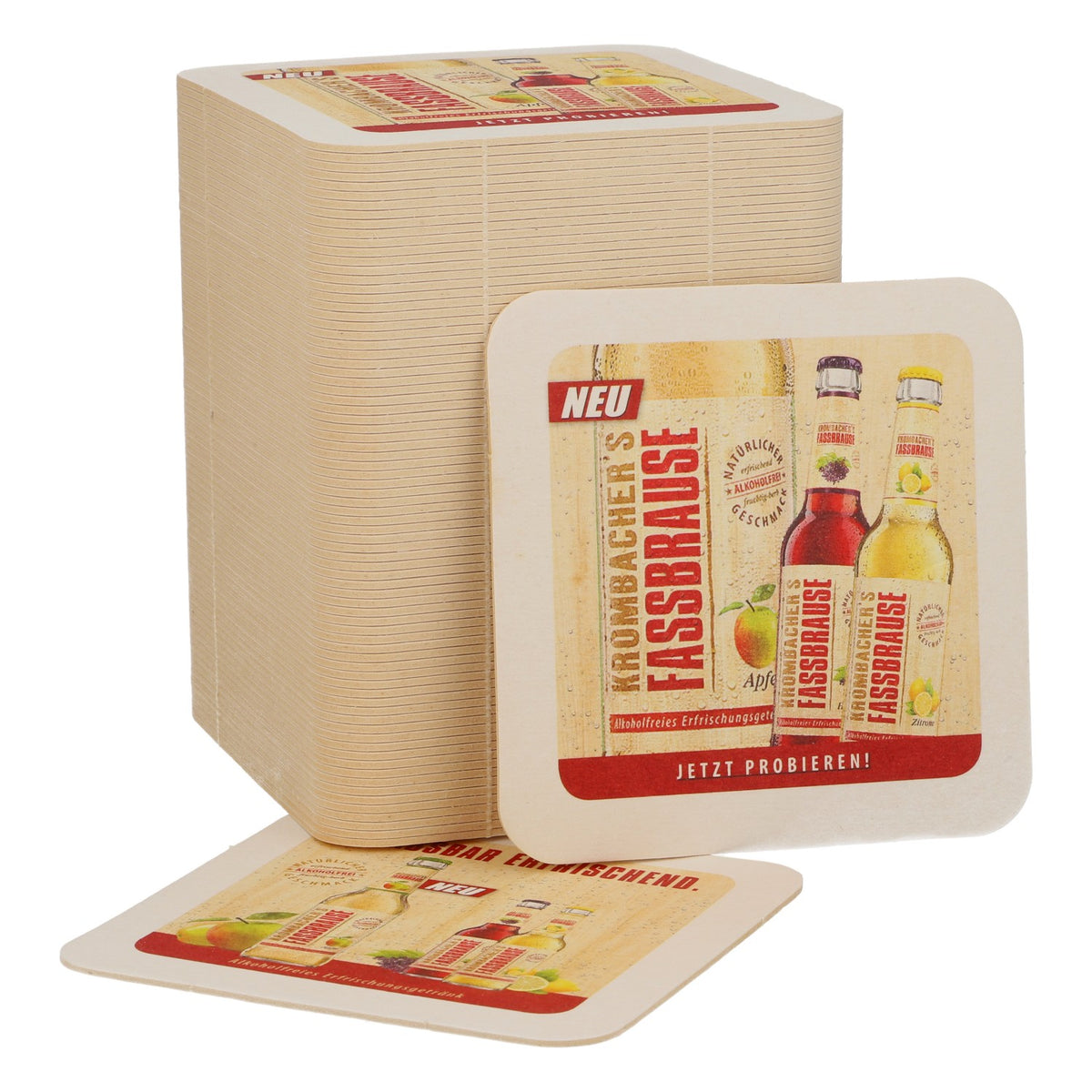 80 sottobicchieri Krombacher Sottobicchieri Sottobicchieri in vetro Accessori da bar Fassbrause "Ue"