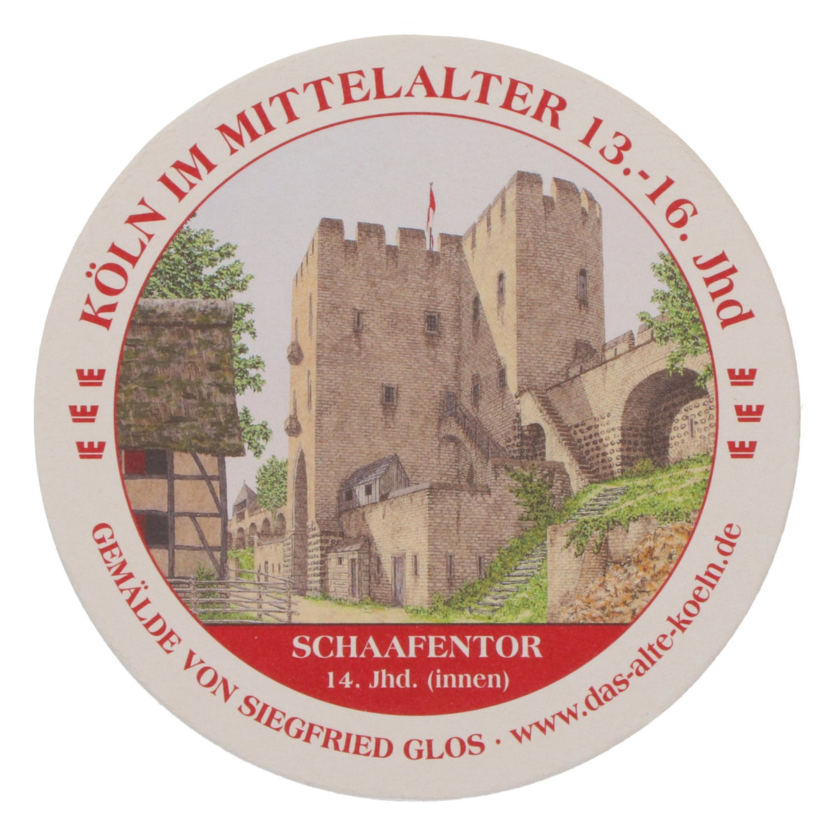 80x sottobicchieri Reissdorf "Colonia nel Medioevo" Schaafentor – Vista 4