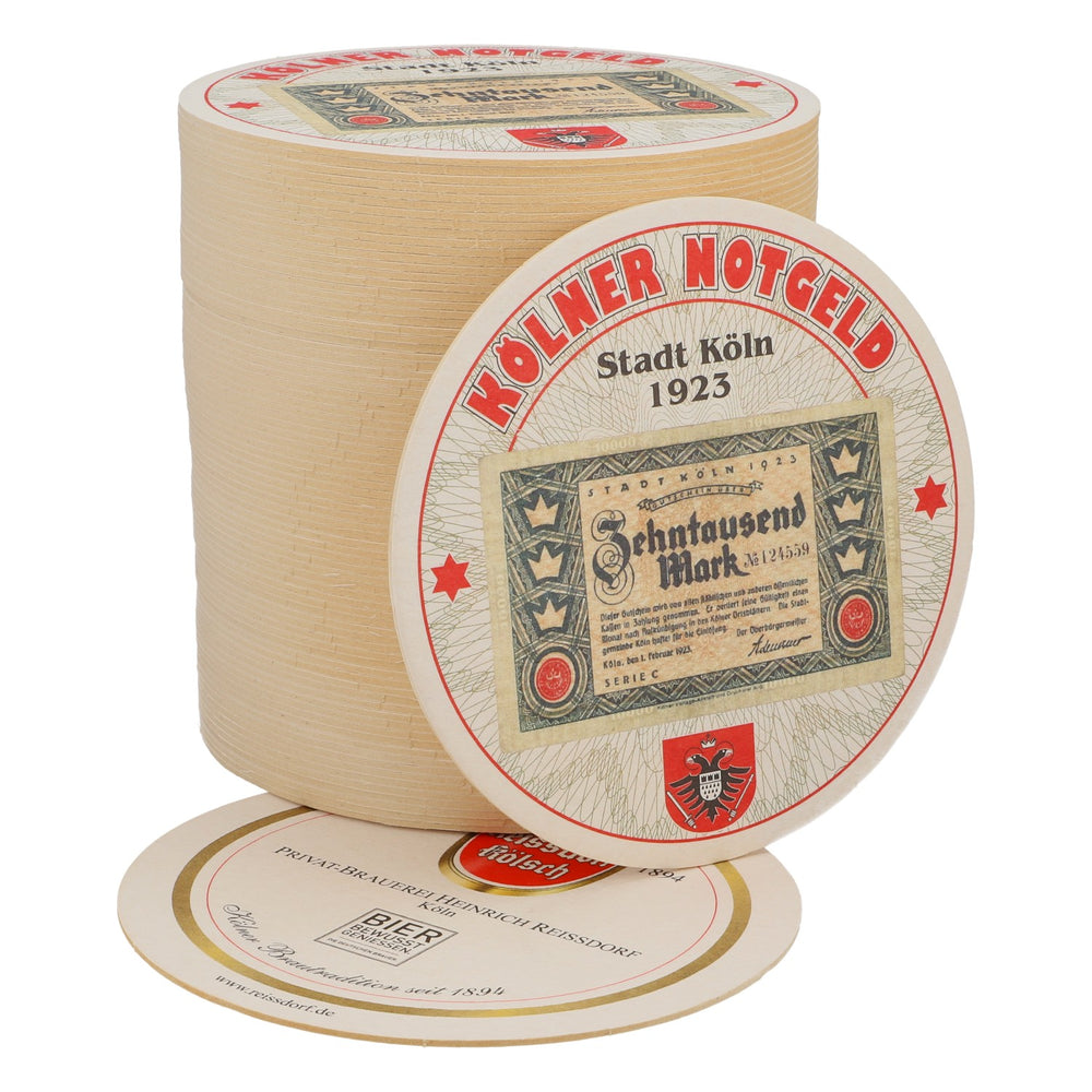 80x Sottobicchieri Reissdorf "Kölner Notgeld" Diecimila marchi
