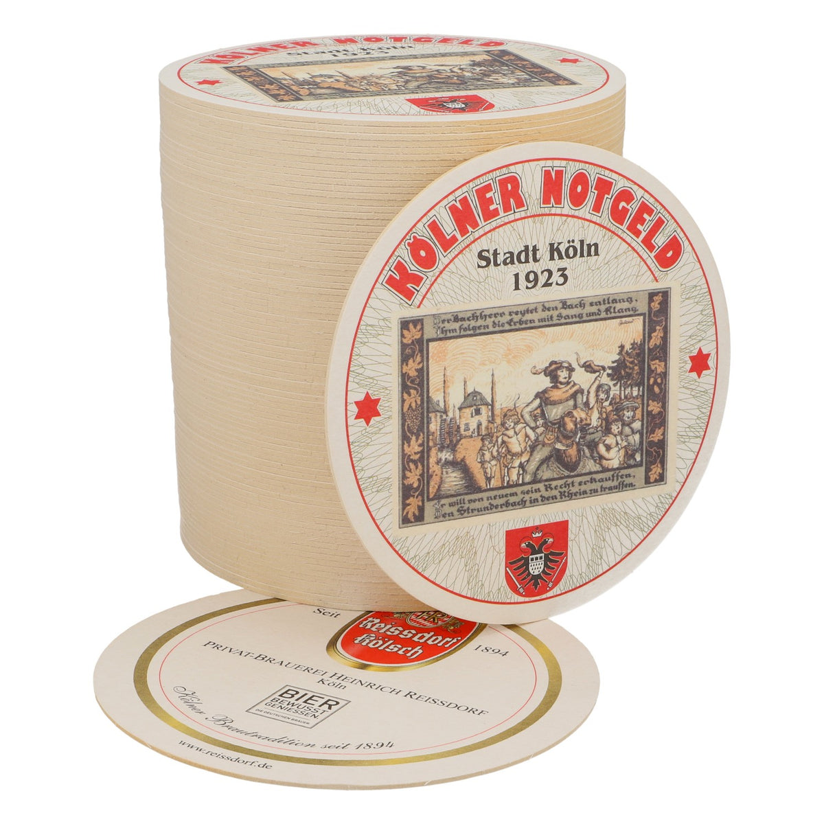 80x Sottobicchieri Reissdorf "Kölner Notgeld" "Der Backherr…"