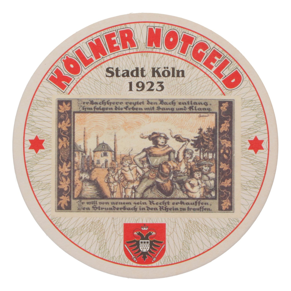 80x Sottobicchieri Reissdorf "Kölner Notgeld" "Der Backherr…" – Vista 2