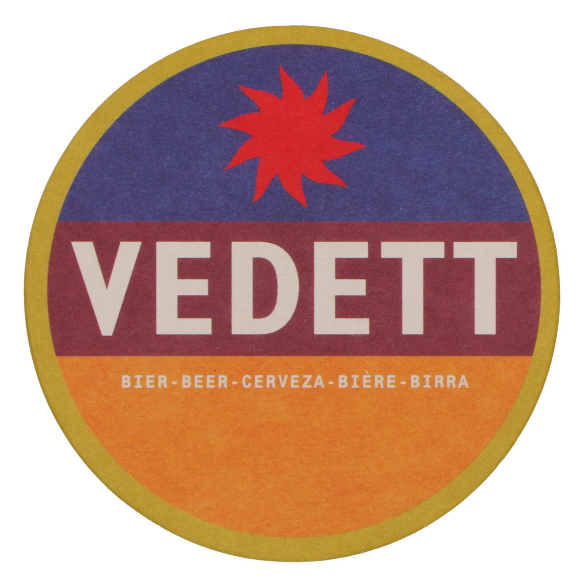 80x sottobicchieri Vedett Birra Sottobicchieri Sottobicchieri in vetro Blu/ rosso/ arancione – Vista 3