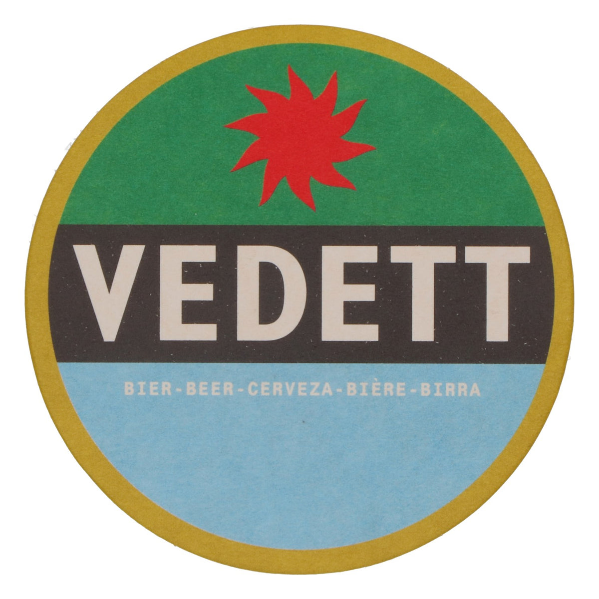 80x sottobicchieri Vedett Birra Sottobicchieri Sottobicchieri in vetro Verde/ nero/ azzurro – Vista 3