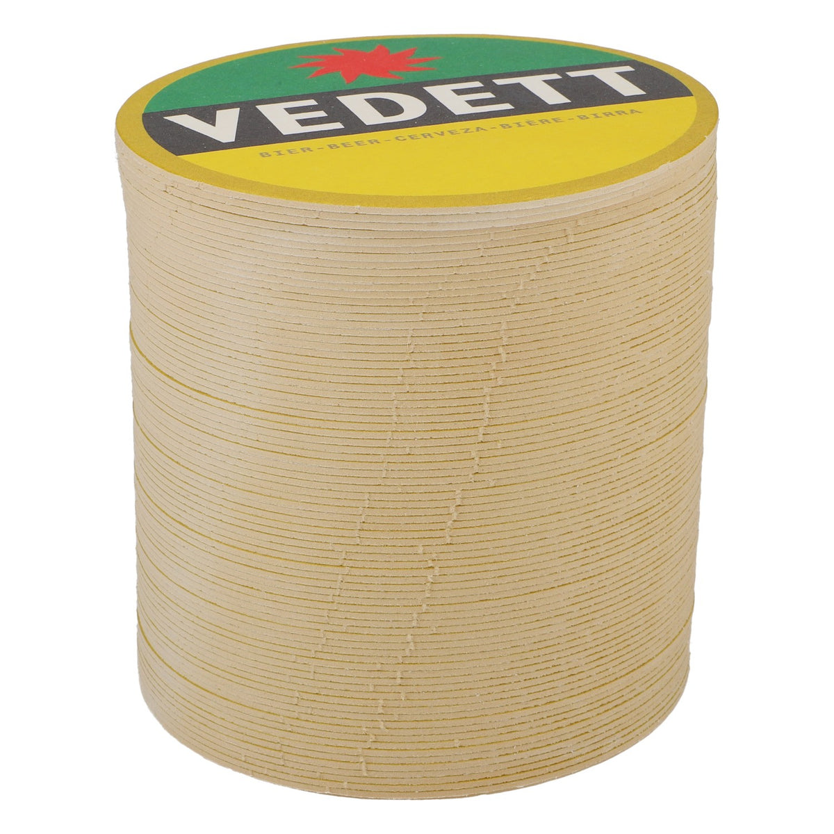 80x sottobicchieri Vedett Birra Sottobicchieri Sottobicchieri in vetro Verde/ nero/ giallo – Vista 2