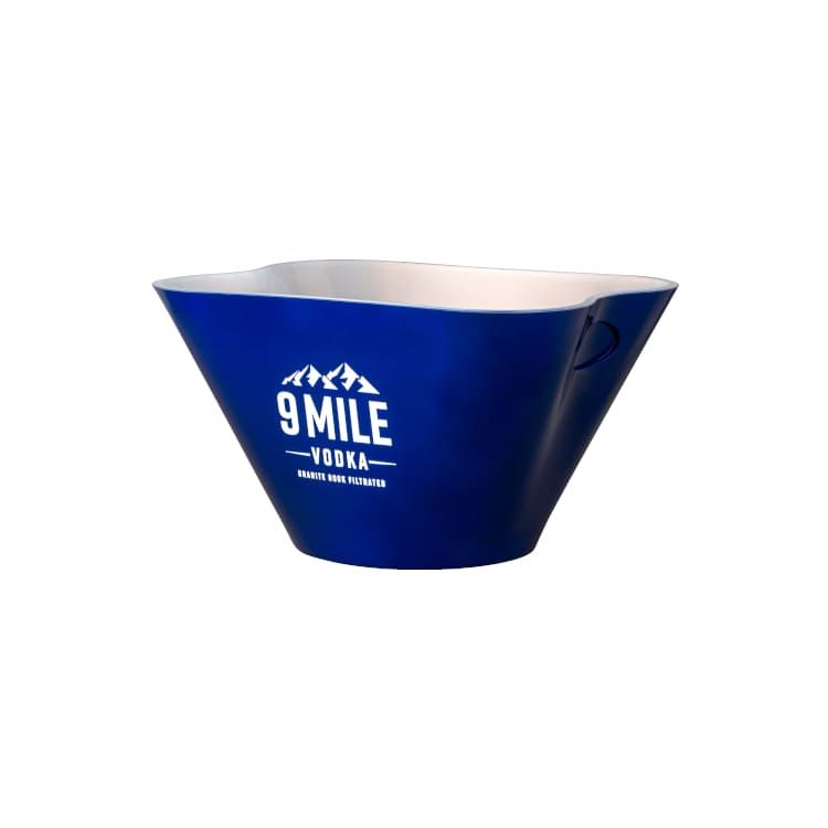 9 Mile Raffredda bottiglie LED Square Waves LED blu Strumento di servizio per bevande ghiacciate Bar
