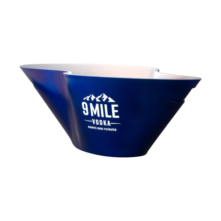 9 Mile Raffredda bottiglie LED Waved Waves LED blu Strumento di servizio per bevande ghiacciate Bar