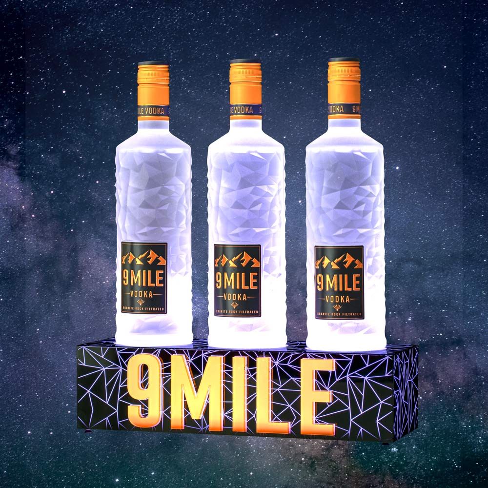 9 Mile Glorifier LED Bottleglorifier Espositore per bottiglie Display Bar Decorazione Show
